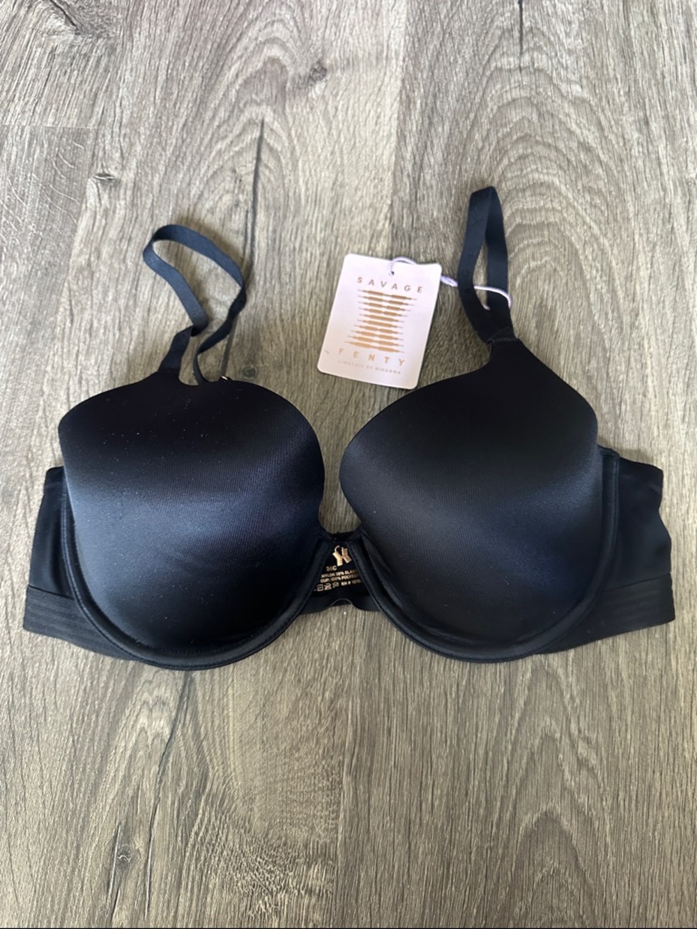 Savage X Fenty Black CORE MICROFIBER T-SHIRT BRA - BNWT